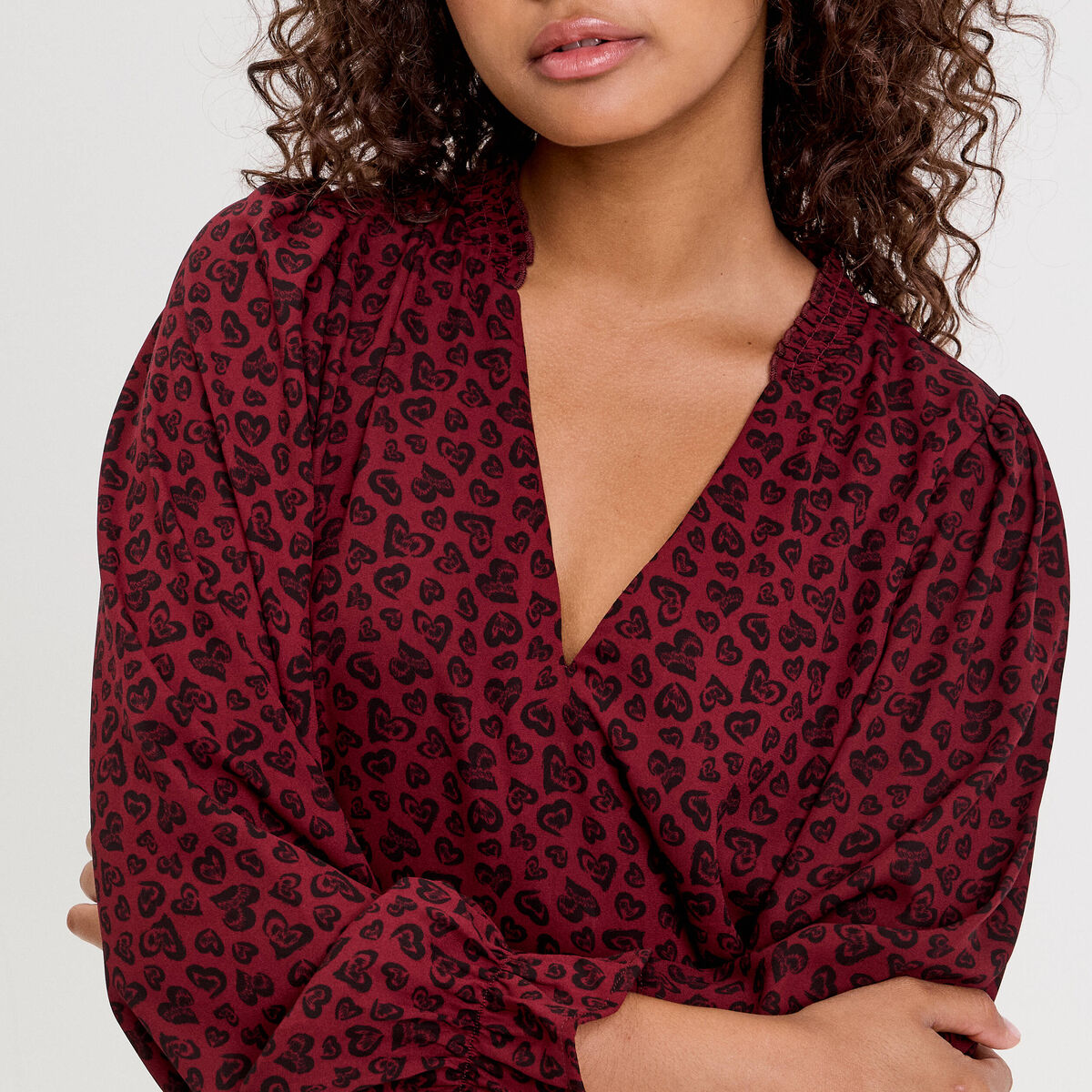 Robe droite ceintur&eacute;e rouge fonc&eacute; femme