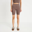 Short cycliste sans couture marron clair femme