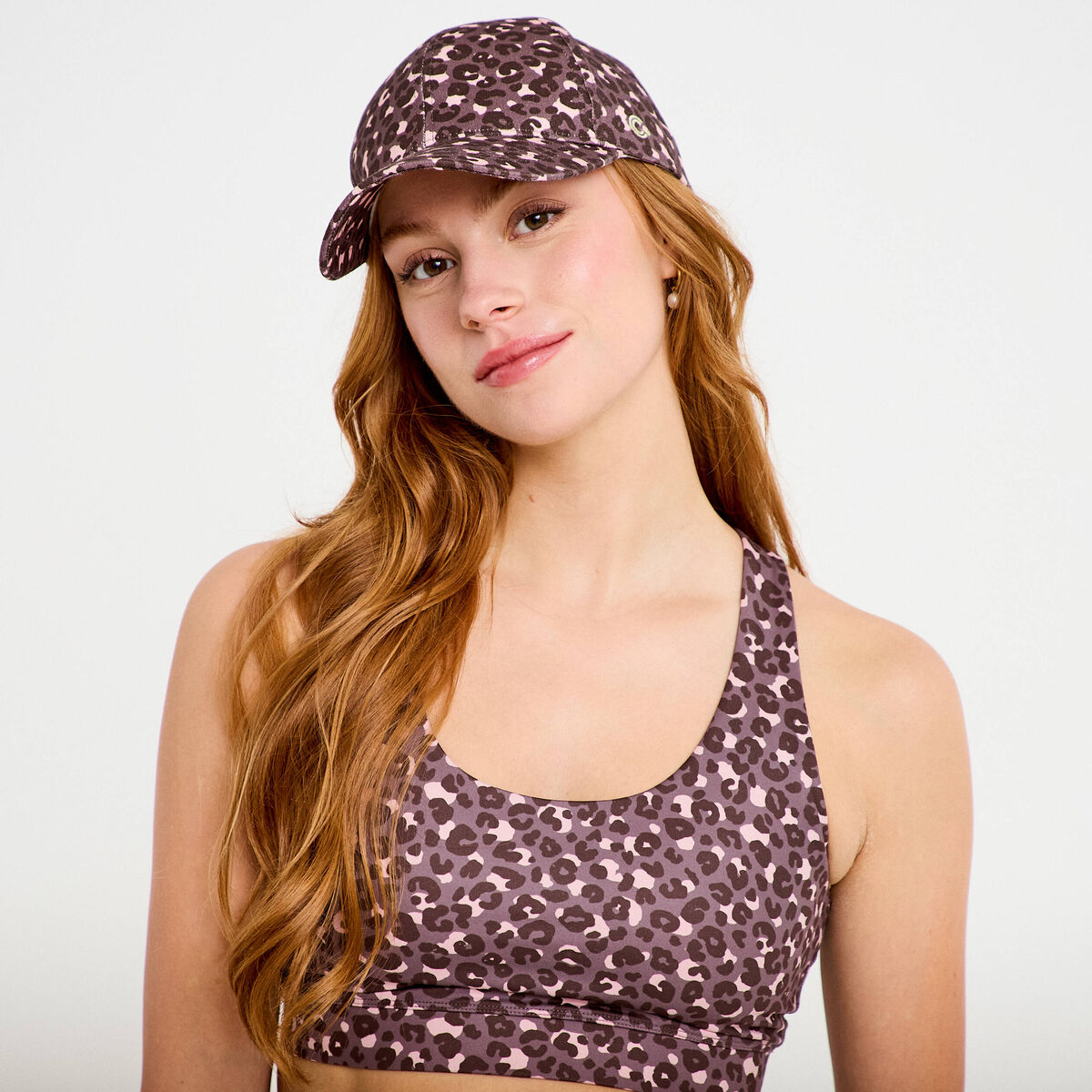 Casquette violet femme