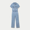 Combinaison pantalon en jean denim triple stone femme