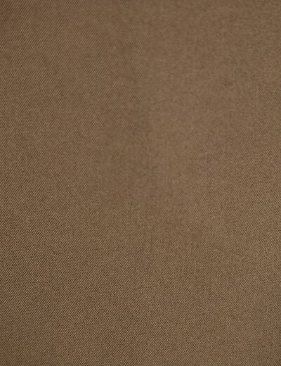 Jupe-short trap&egrave;ze courte taupe femme