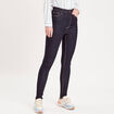 Jeans skinny taille &eacute;lastiqu&eacute;e denim brut femme