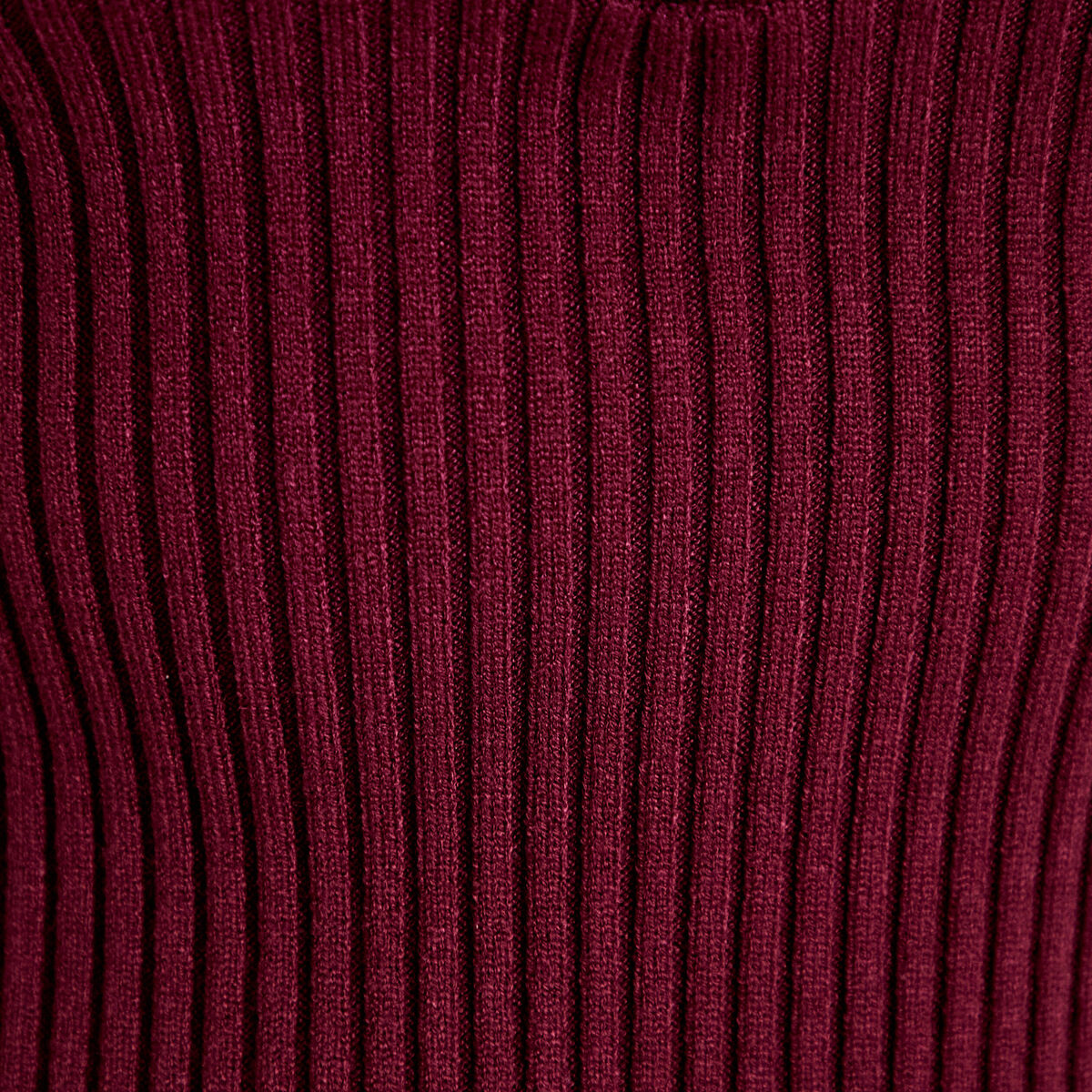 Robe pull patineuse manches longues bordeaux femme