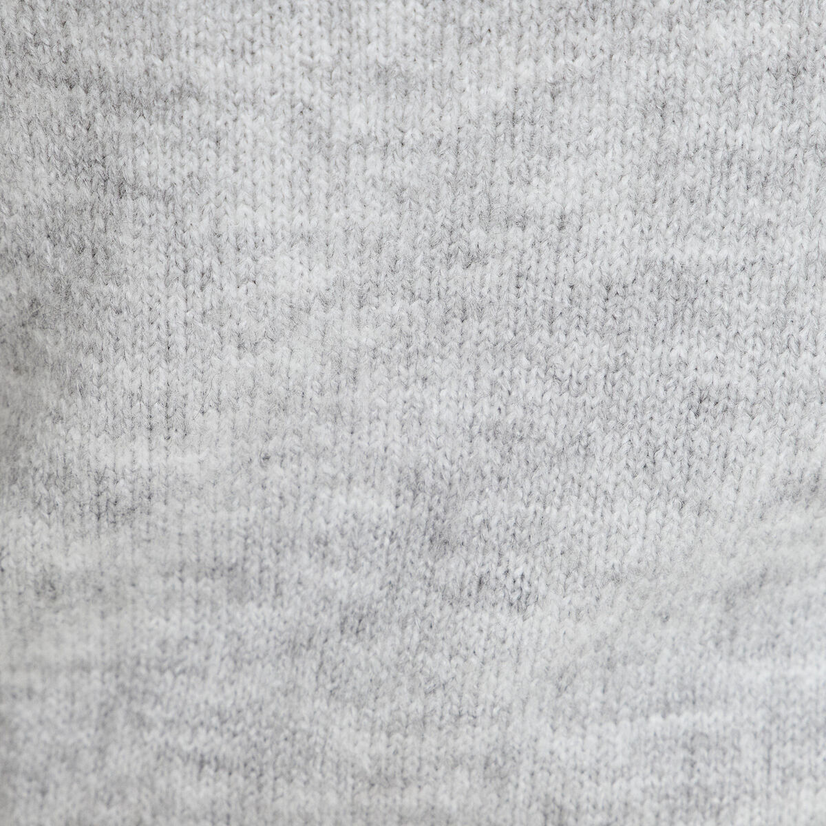 Pull col bardot manches longues gris clair femme