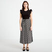 Robe bi-mati&egrave;re cintr&eacute;e noir femme