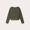 Veste effet polaire vert kaki femme