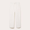 Pantalon large fluide taille &eacute;lastiqu&eacute;e ecru femme