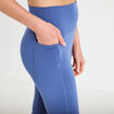 Legging taille haute activewear bleu fonc&eacute; femme