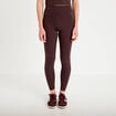 Leggings taille haute marron fonc&eacute; femme