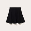 Jupe &eacute;vas&eacute;e en maille noir femme