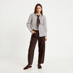 Chemise oversize manches longues blanc femme