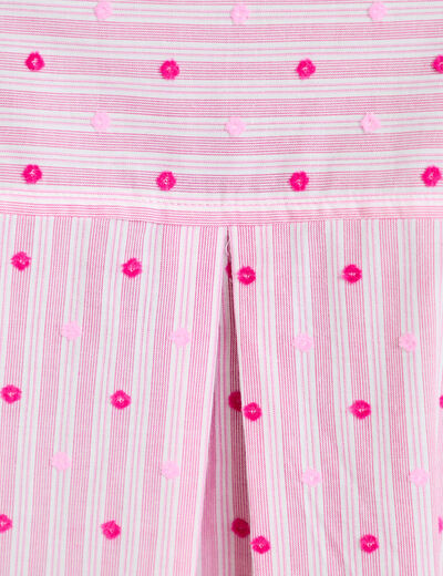 Chemise coupe ample manches longues rose femme