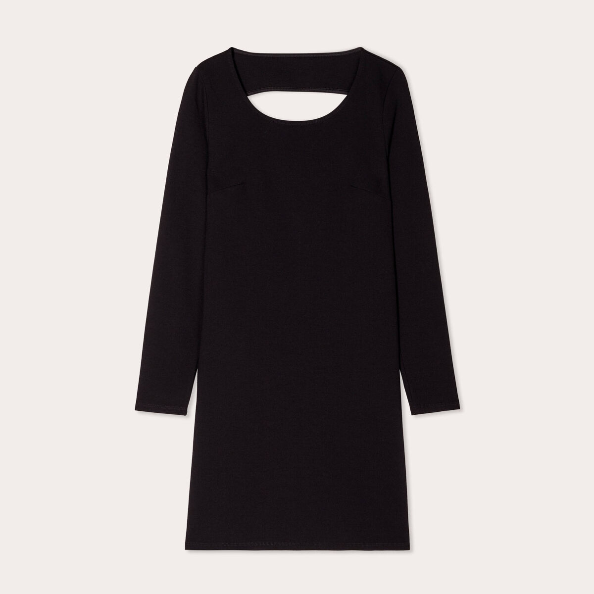 Robe &eacute;vas&eacute;e dos ouvert noir femme