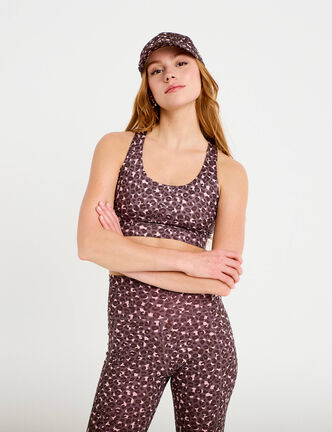 Brassi&egrave;re de sport activewear violet femme
