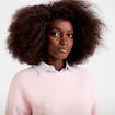 Pull chemise 2-en-1 rose clair femme