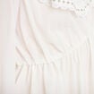 Blouse col claudine bas resserr&eacute; ecru femme