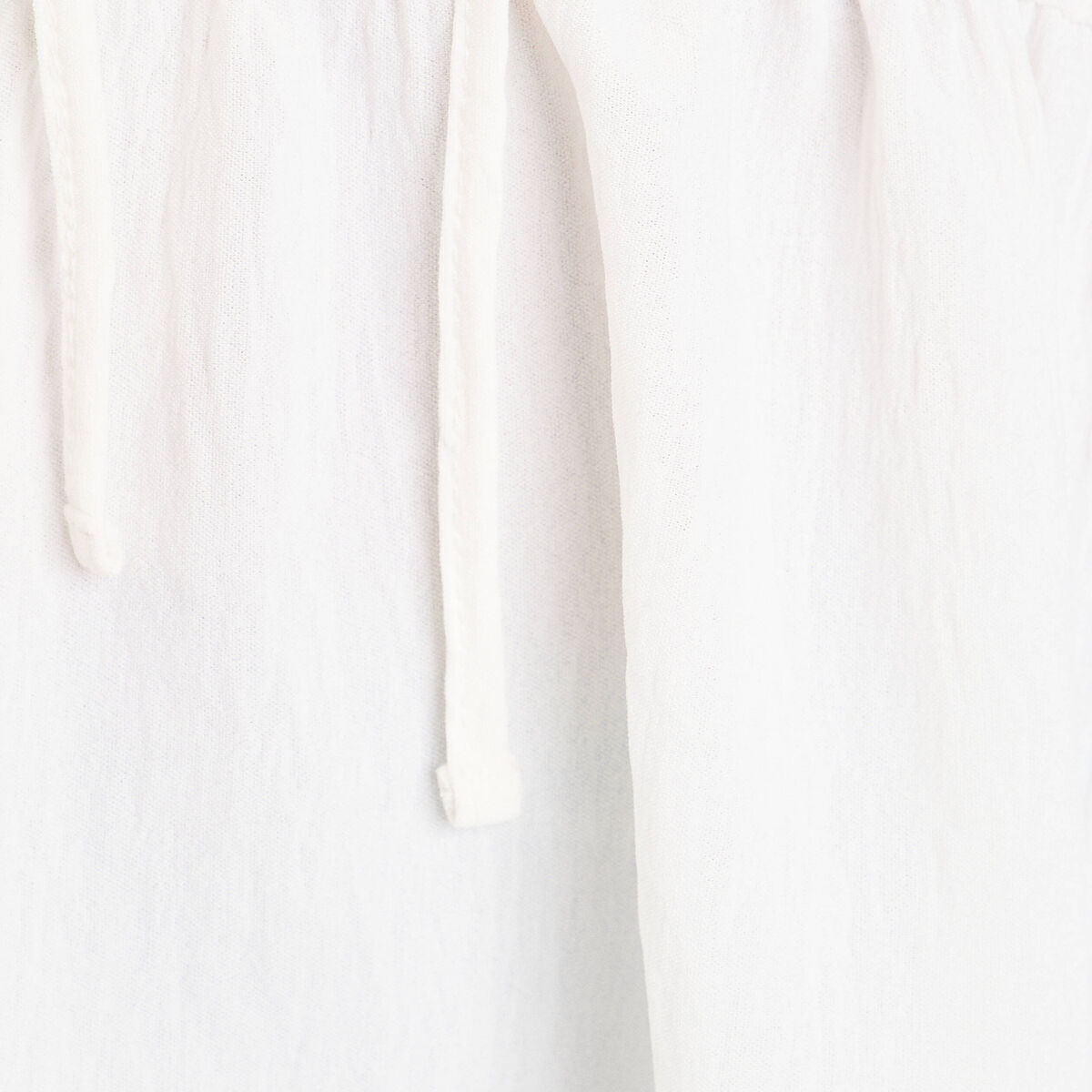 Blouse col claudine ecru femme