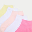 Lot 5 paires chaussettes basses rose fushia femme