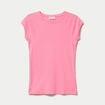 T-shirt manches courtes rose vif femme