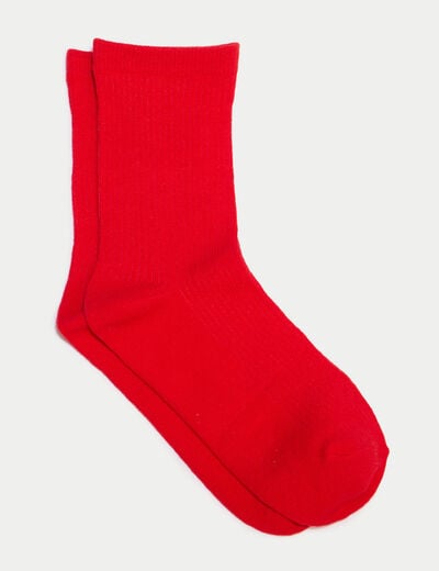 Chaussettes rouge femme