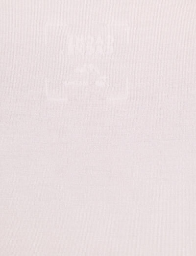 T-shirt uni &agrave; manches longues rose clair femme