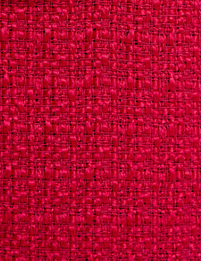 Short tweed taille haute rouge clair femme