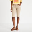 Pantacourt taupe femme