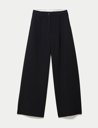 Pantalon bootcut taille standard noir femme