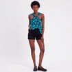 Blouse bretelles larges noir femme
