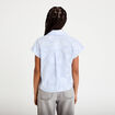 Chemise sans manches col am&eacute;ricain bleu ciel femme