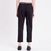 Pantalon chino 7/8&egrave;me noir femme