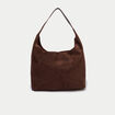 Sac aspect daim marron femme