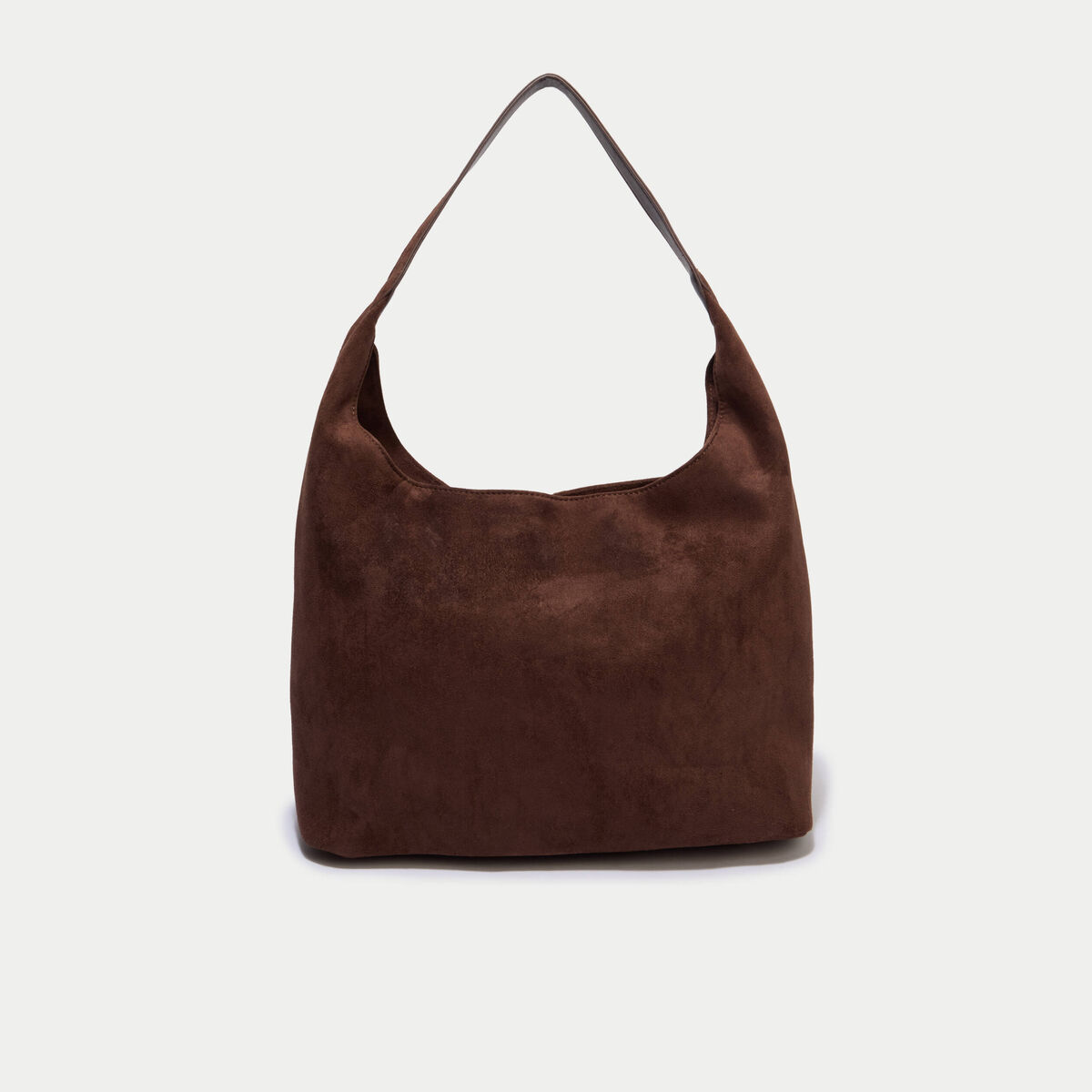Sac aspect daim marron femme