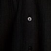 Blouse maille relief&eacute;e noir femme