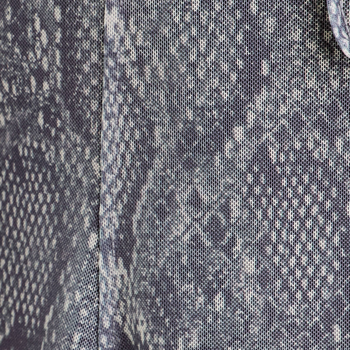 T-shirt manches longues noeuds bleu gris femme