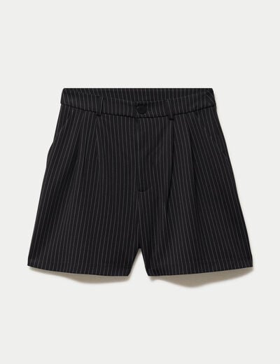 Short taille haute noir femme