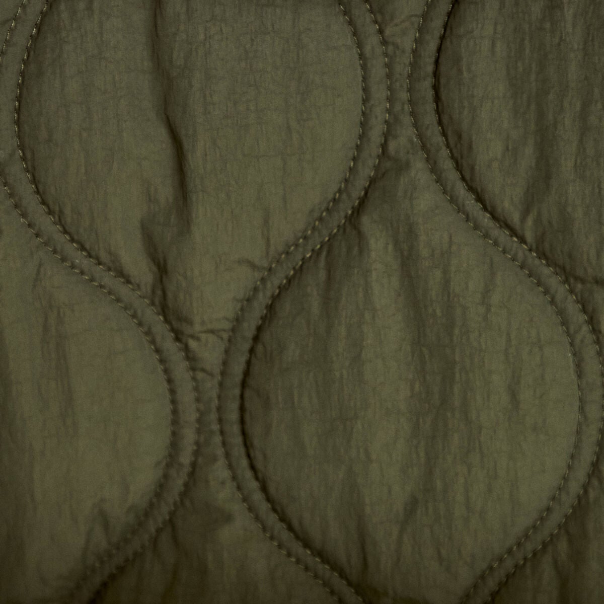 Veste droite &agrave; capuche manches longues vert kaki femme