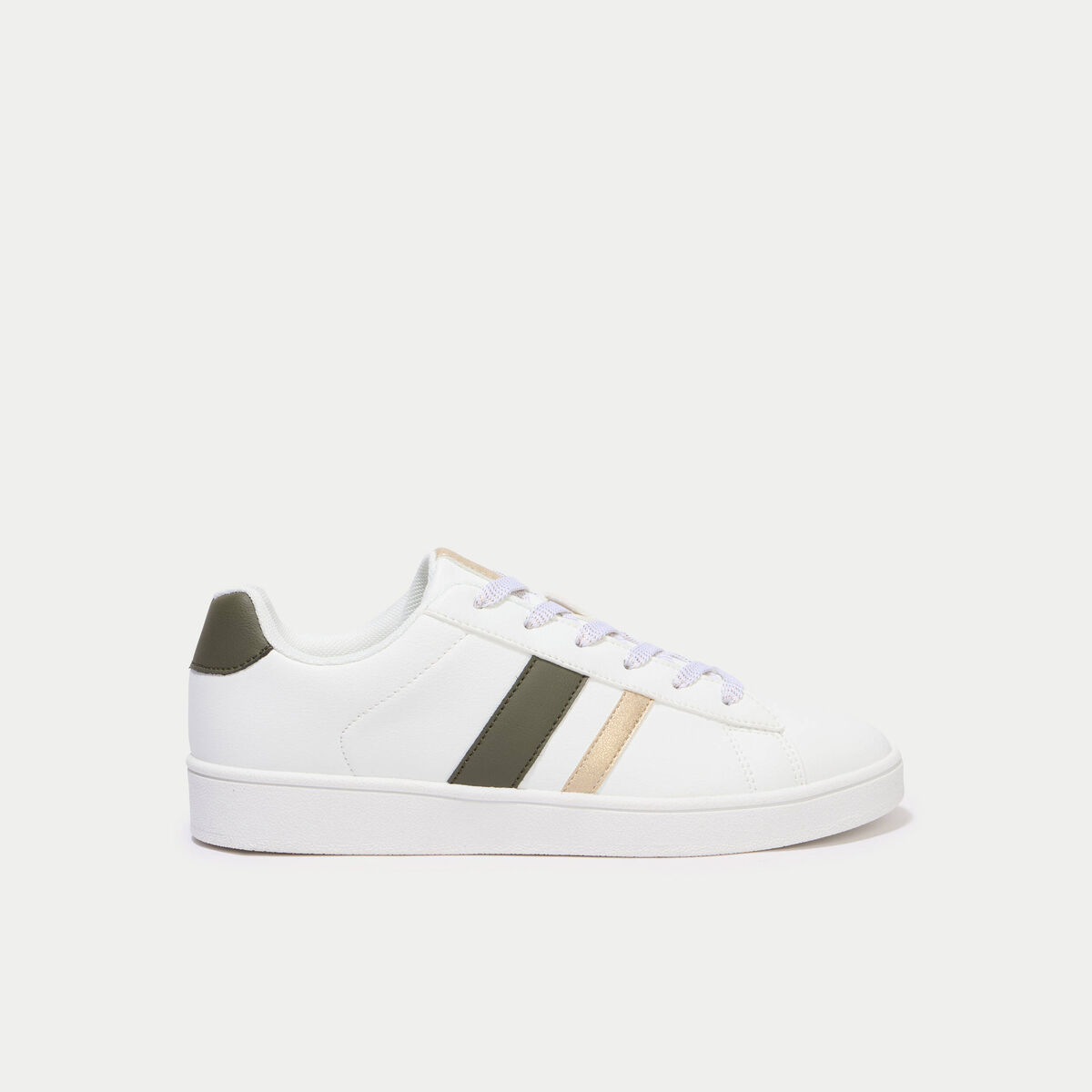 Baskets basses ecru femme