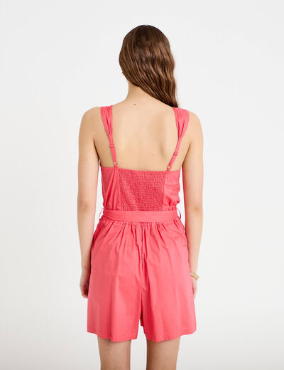 Combishort rose femme