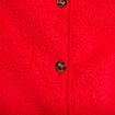 Gilet sans manches fausse fourrure rouge femme