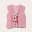 Gilet sans manches polaire vieux rose femme