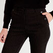 Pantalon bootcut taille haute noir femme