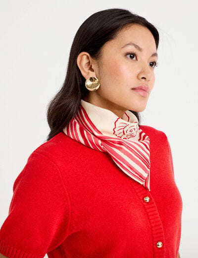 Foulard ecru femme