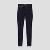 Jeans skinny taille &eacute;lastiqu&eacute;e denim brut femme