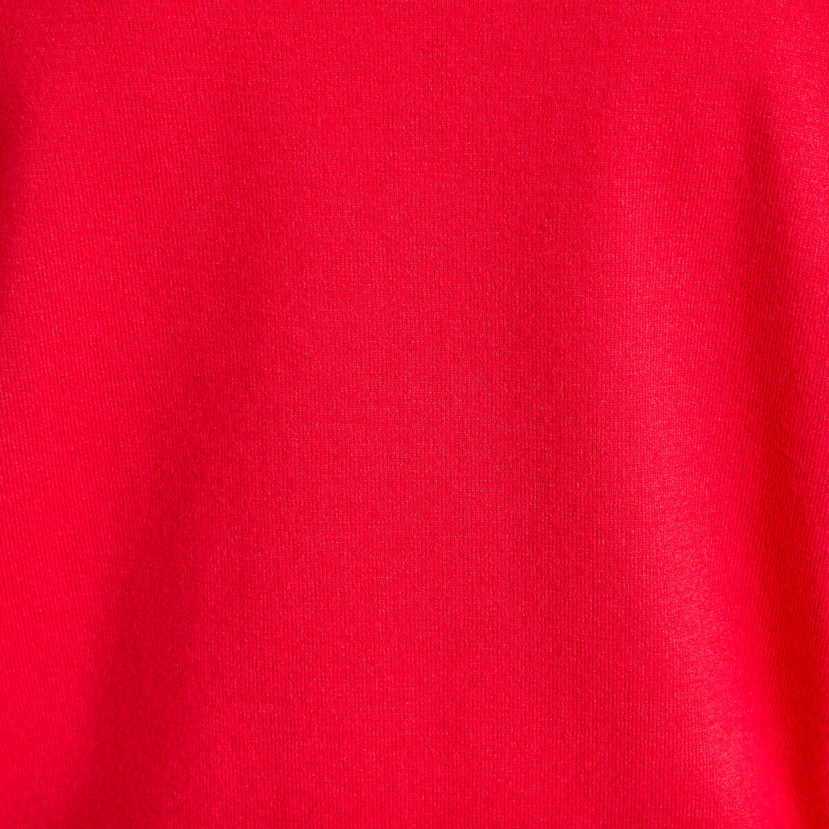 Pull ample manches longues fin rouge femme