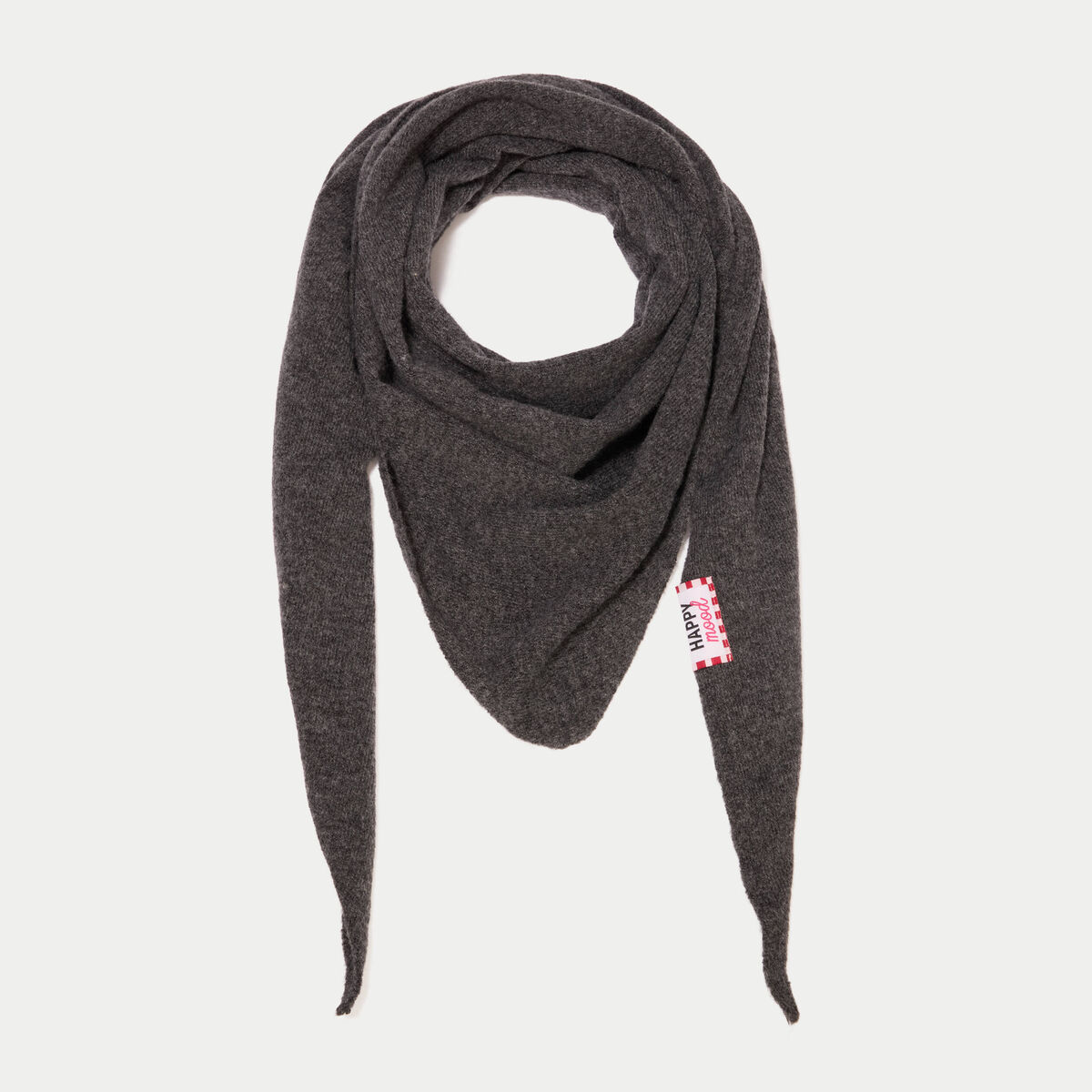 Foulard gris fonc&eacute; femme