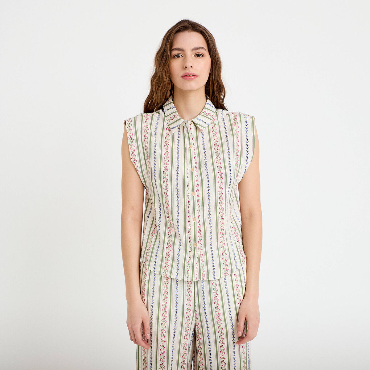 Chemise beige femme
