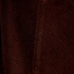 Robe courte droite en velours coton marron fonc&eacute; femme