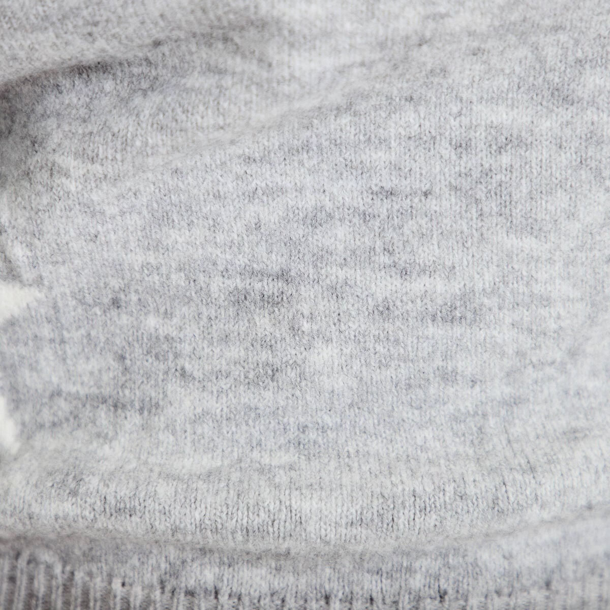 Pull col bateau manches longues gris clair femme