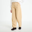 Pantalon large beige femme